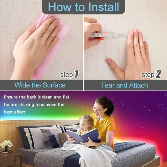 RGB USB LED Strip Light with Remote Control