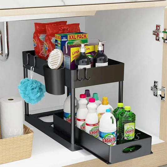 Sliding Cabinet Storage Rack