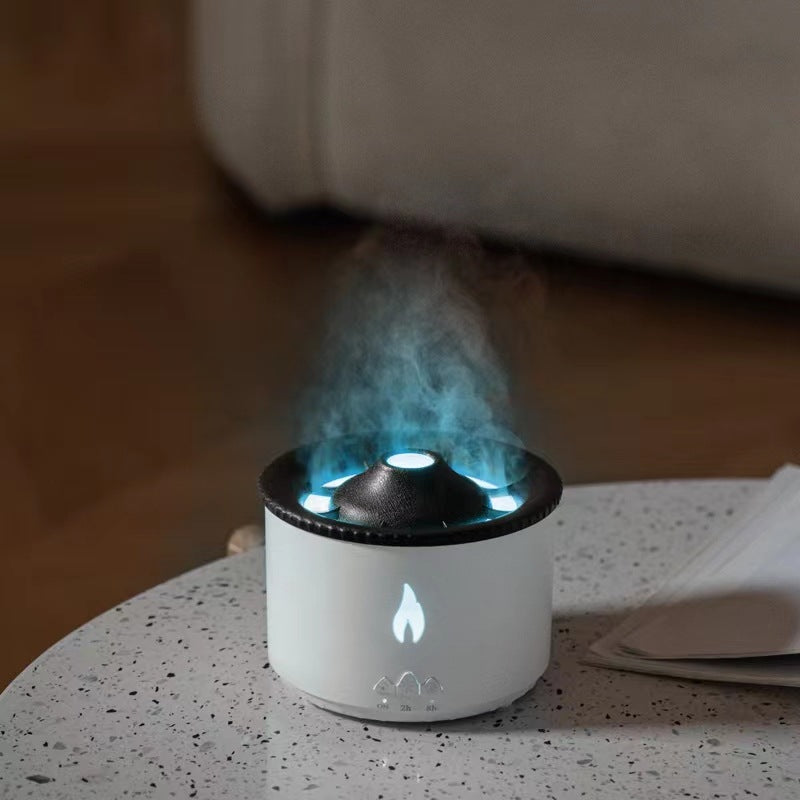 Volcano Flame Humidifier with Aromatherapy Diffuser