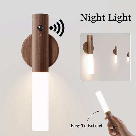LED Motion Sensor Night Light | USB Rechargeable Wireless Wall Light