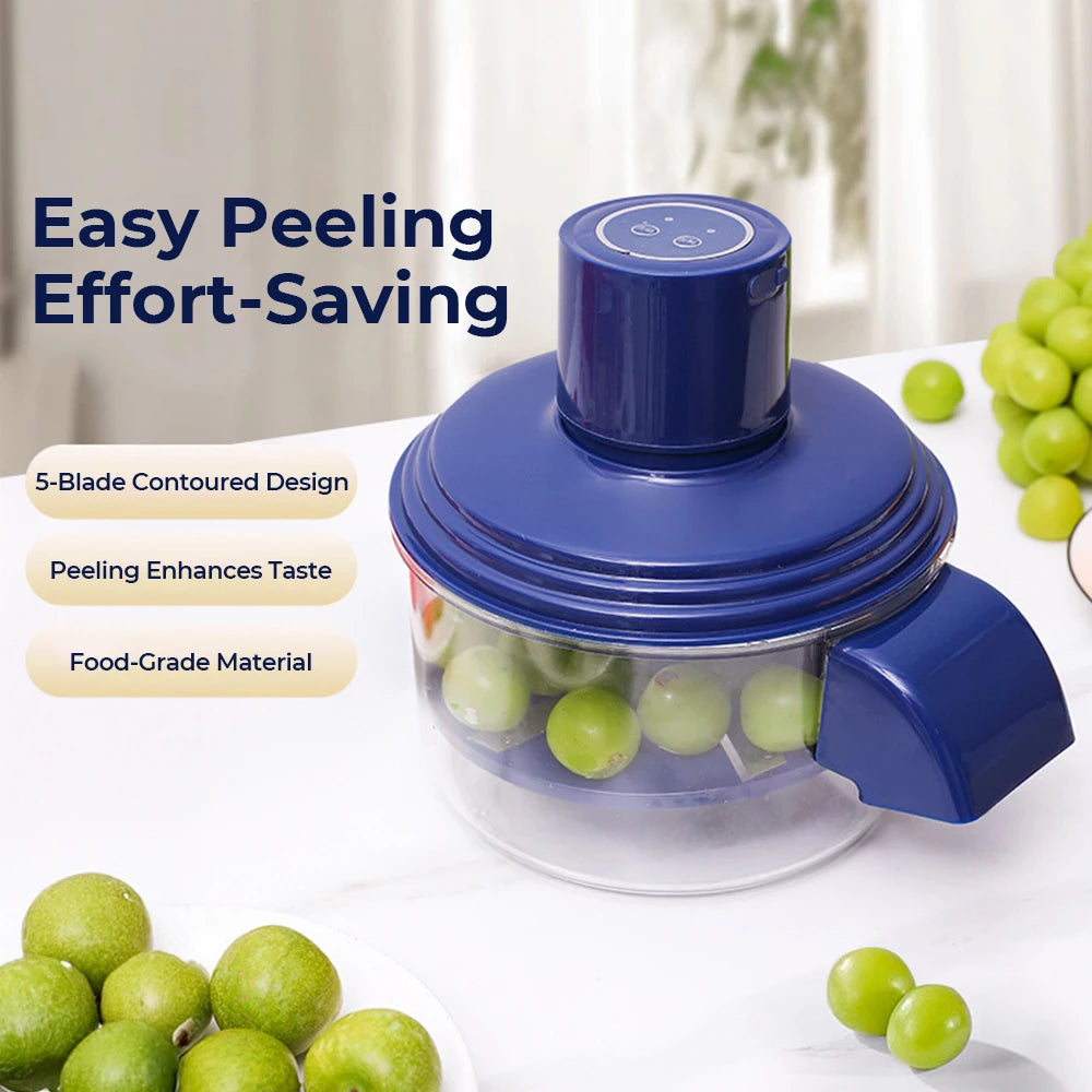 Electric Fruit Peeler - Automatic Garlic & Grape Peeling Machine