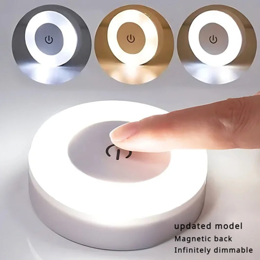 LED Portable Night Light - USB Rechargeable Touch Lamp