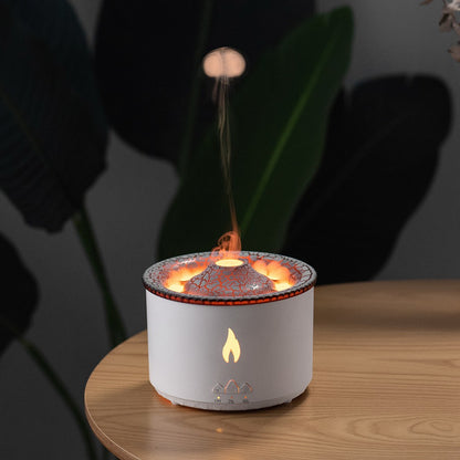 Volcano Flame Humidifier with Aromatherapy Diffuser